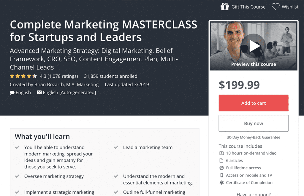 complete marketing masterclass image