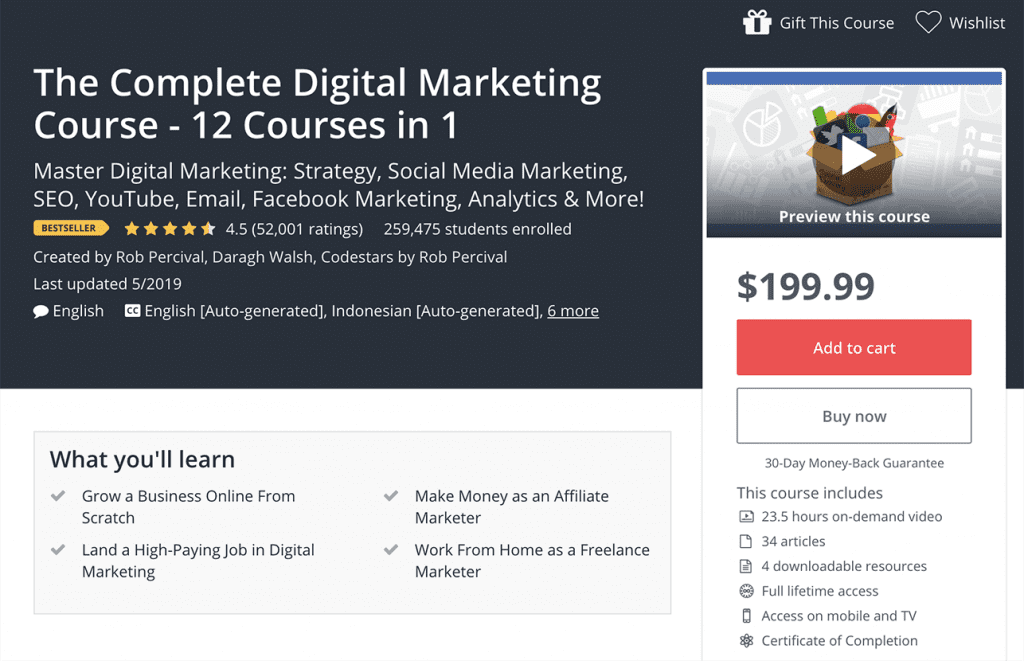 the complete digital marketing course image