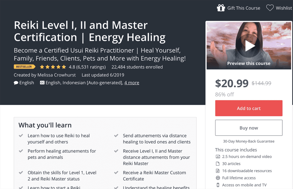 reiki level 1 energy healing