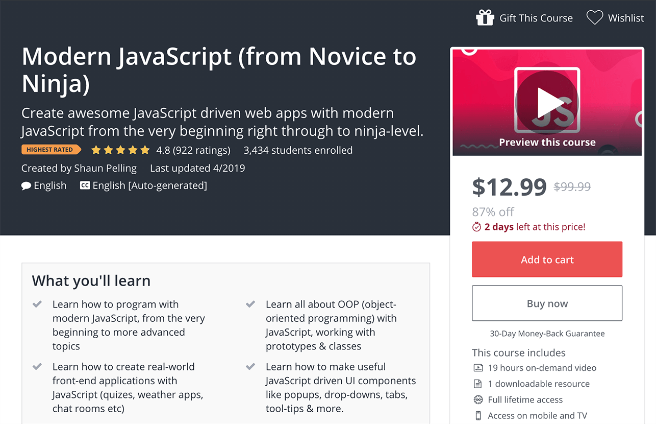 9 Best JavaScript Programming Courses, Classes + Tutorials Online