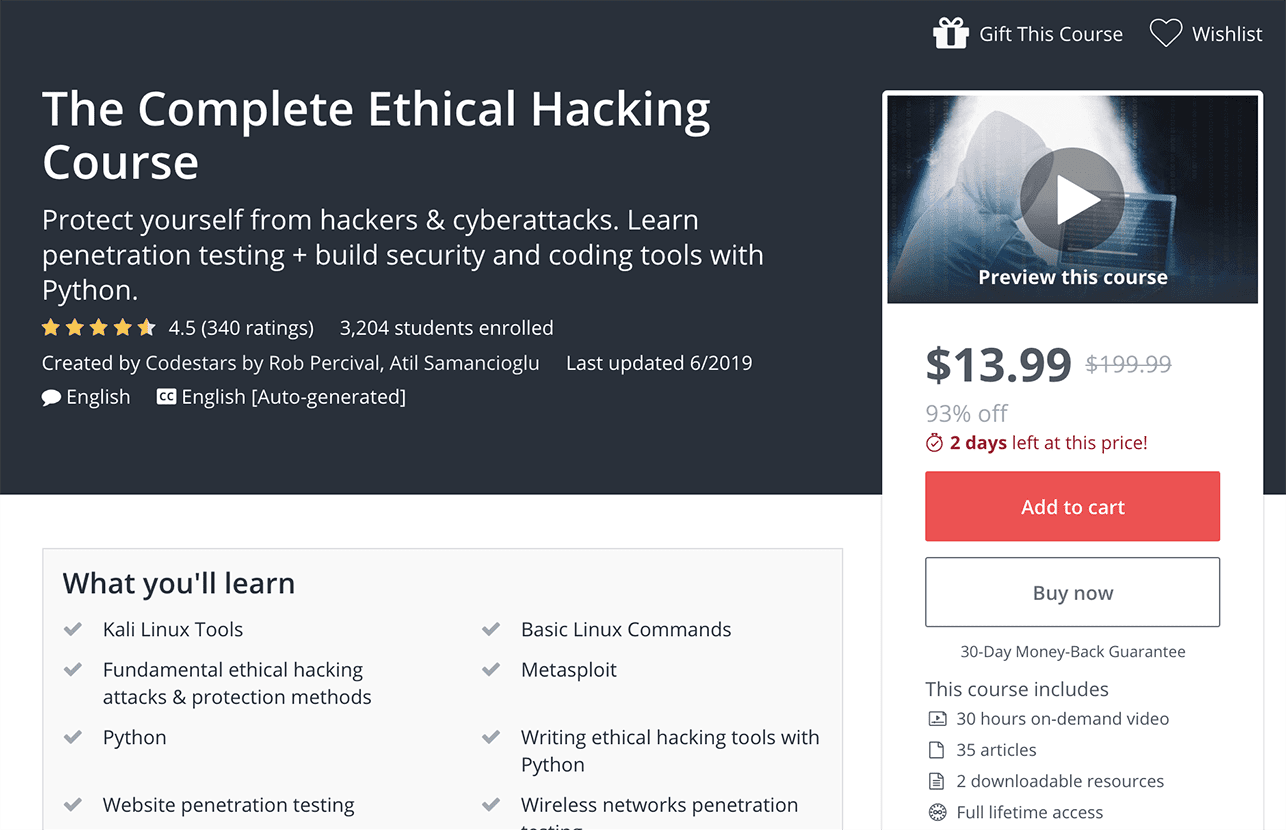 5 Best Ethical Hacking Courses & Classes with a Certificate Online