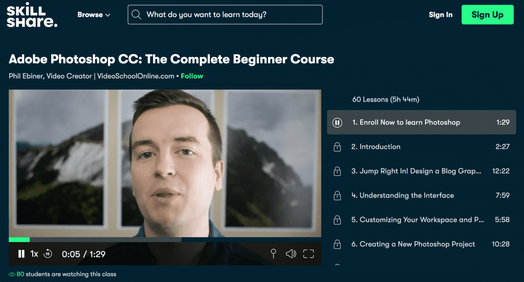 skillshare screenshot