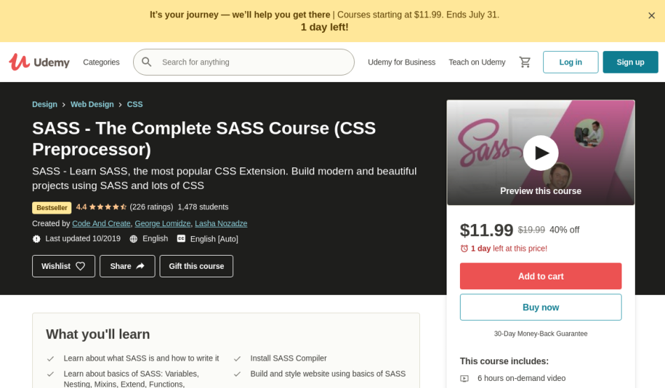 7 Best Sass Courses, Classes and Tutorials Online - Venture Lessons
