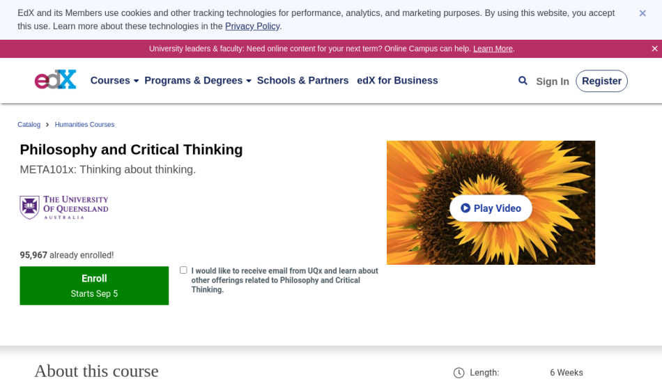 best critical thinking course